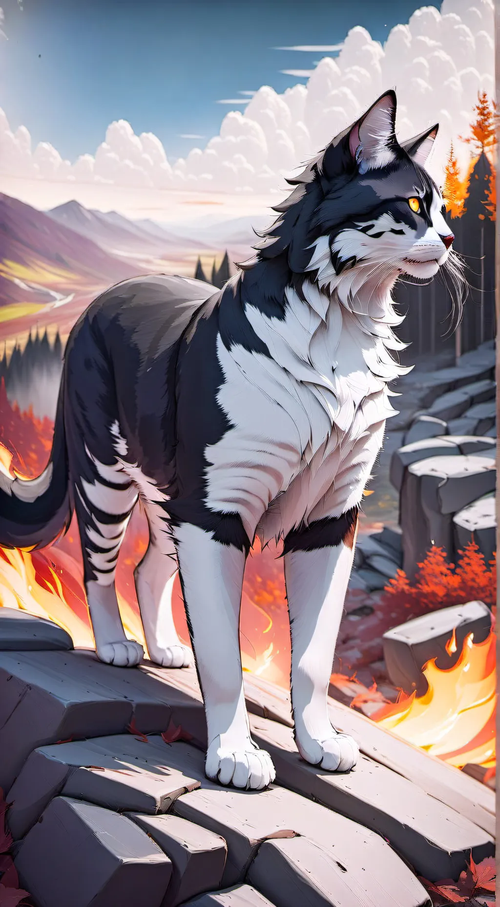ai character: Warriors cats background