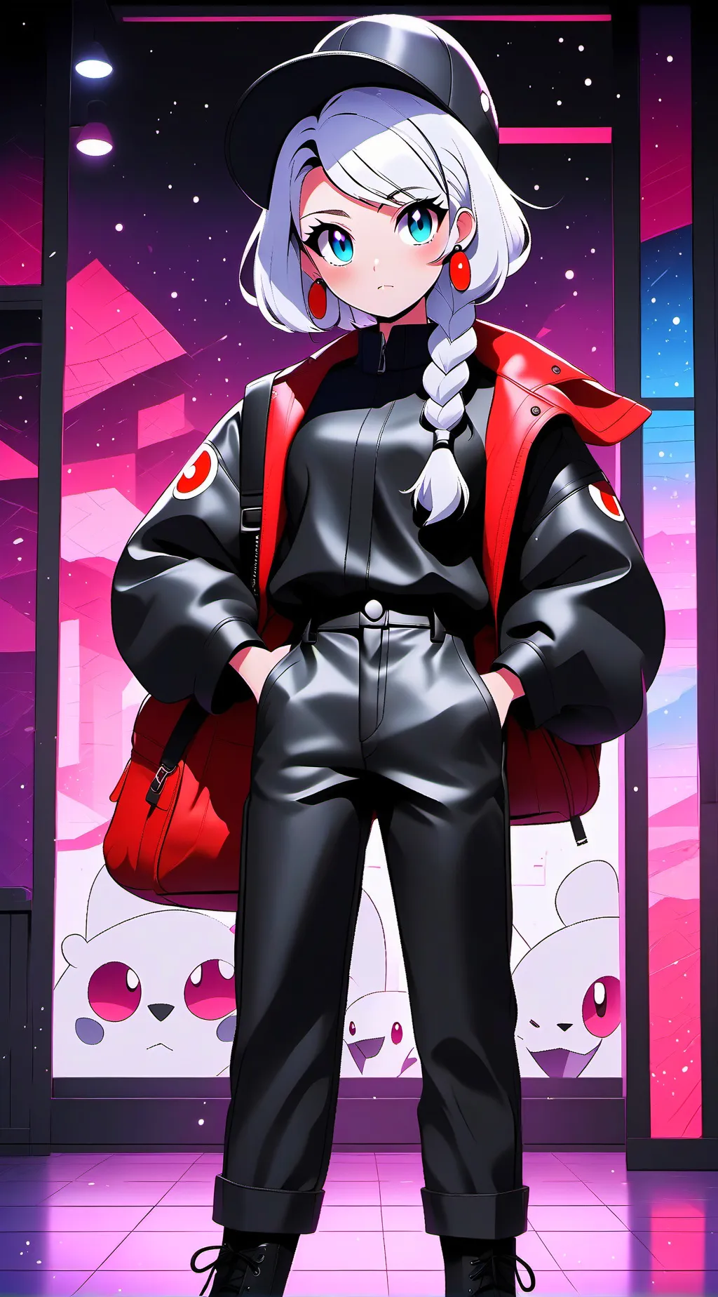 ai character: dandy word  main background