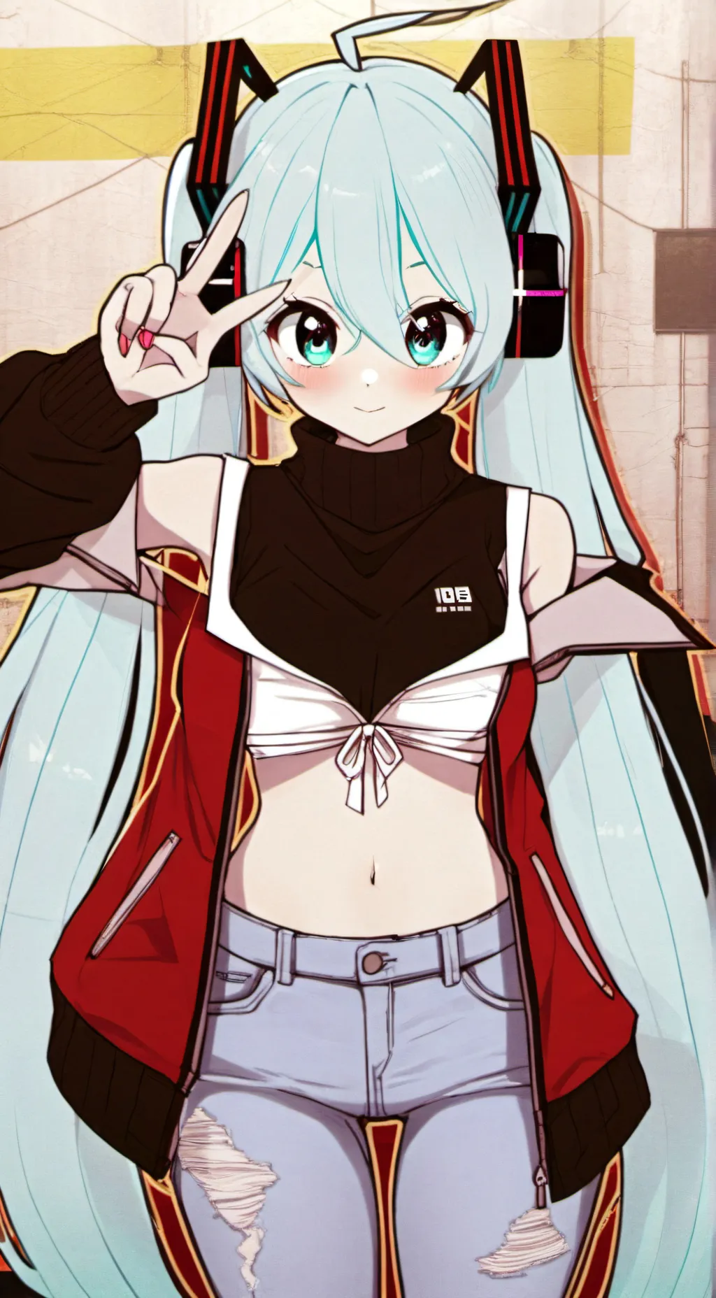 ai character: hatsune miku background
