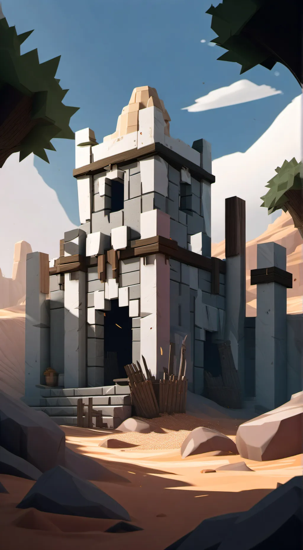 ai character: pillager outpost  background