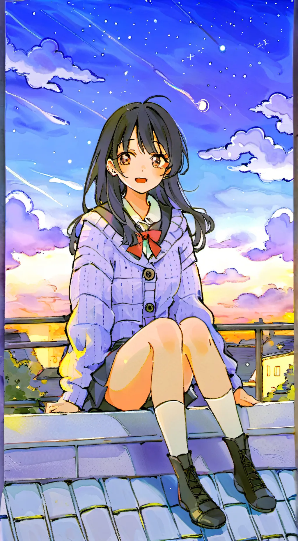 ai character: Ayame Hoshizuki background