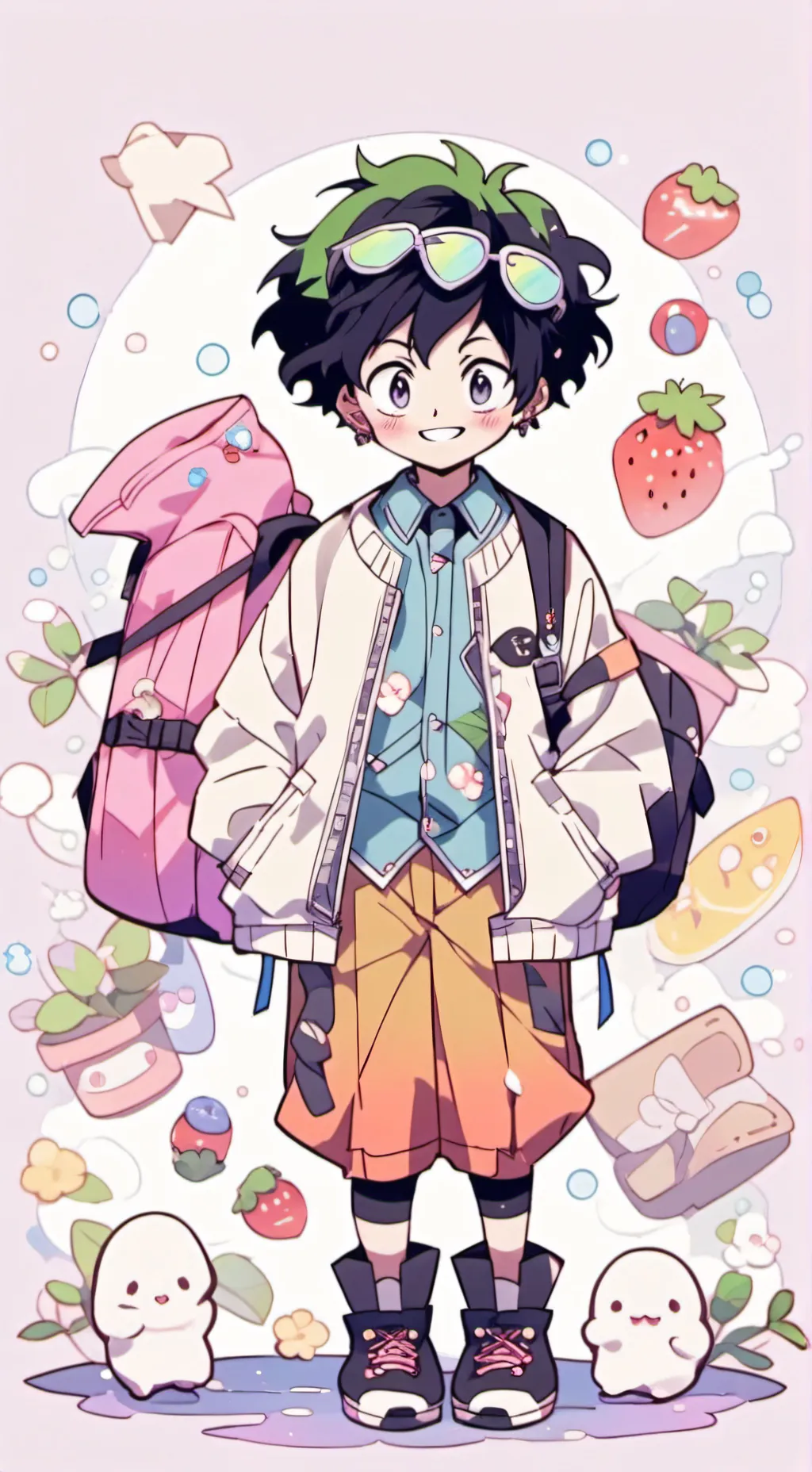 ai character: mha  background