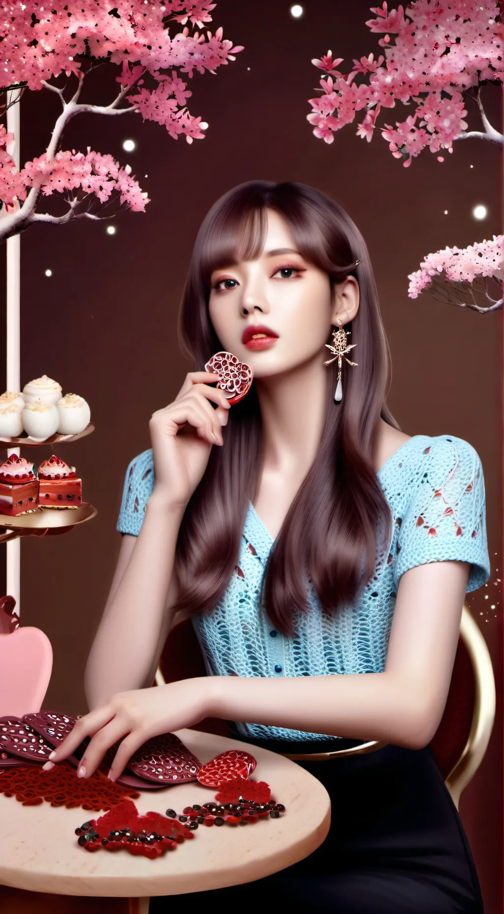 ai character: 🖤 Blackpink🩷 background