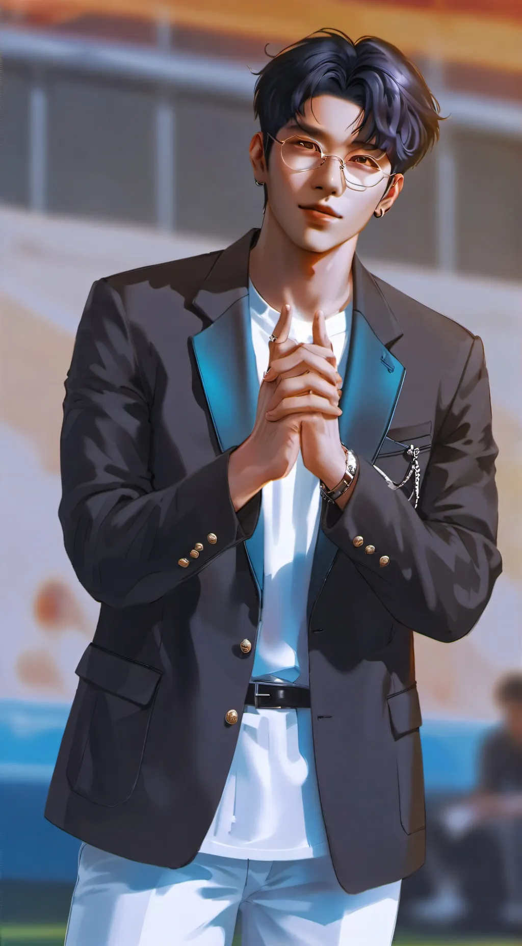 ai character: Frontman background