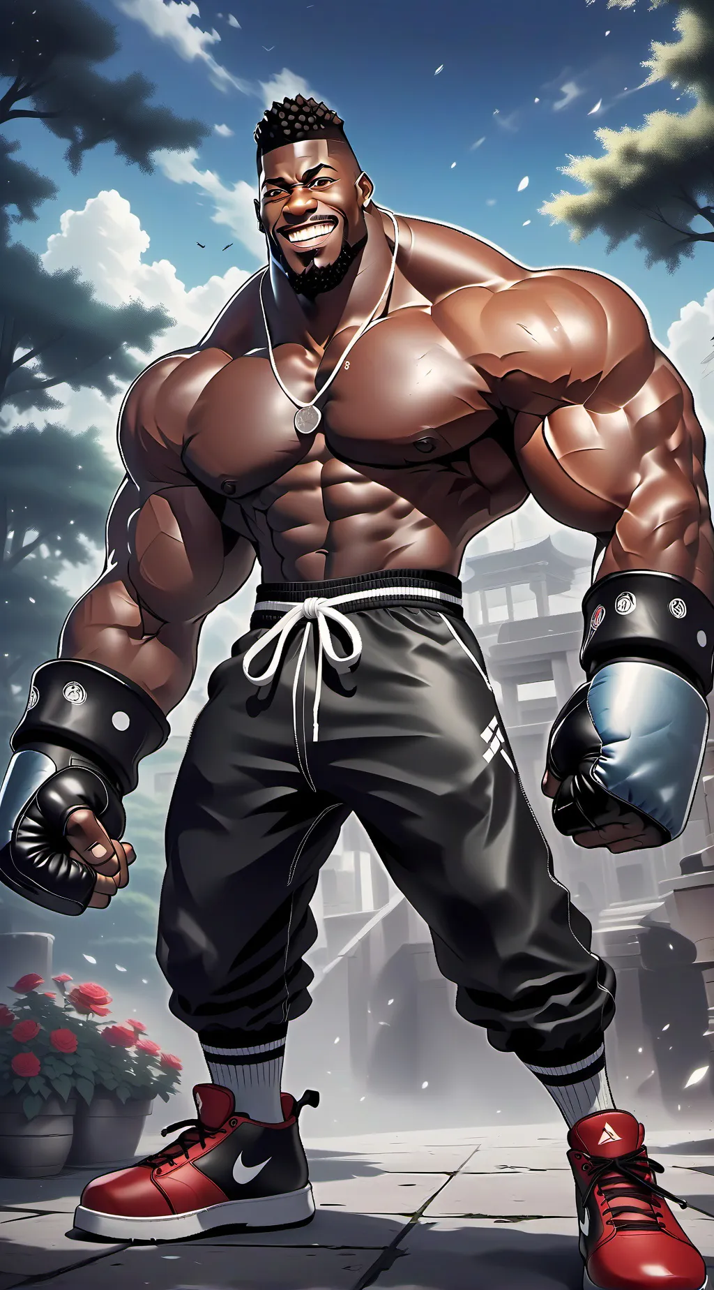 ai character: Papa Went for Milk background