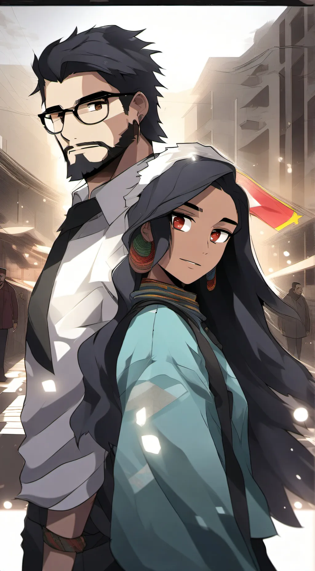 ai character: Estados unidos  background