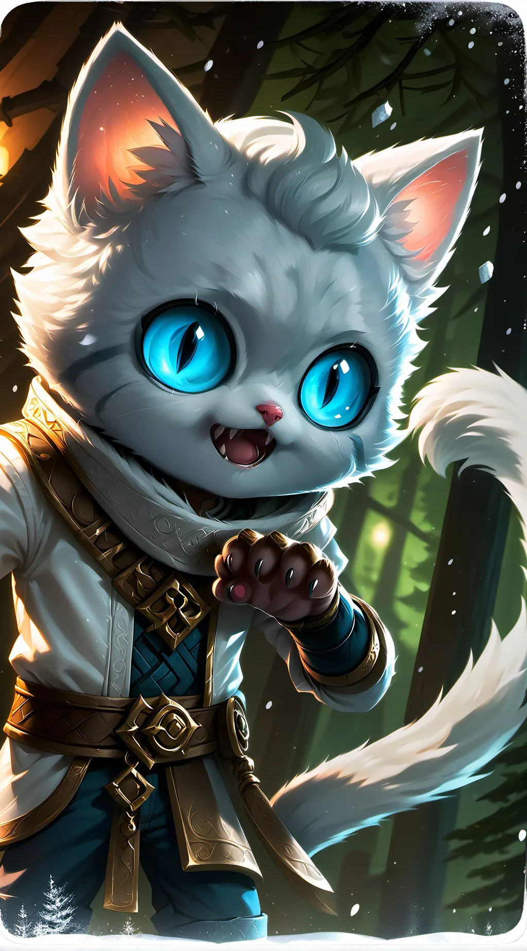 ai character: Snowball Spirit background