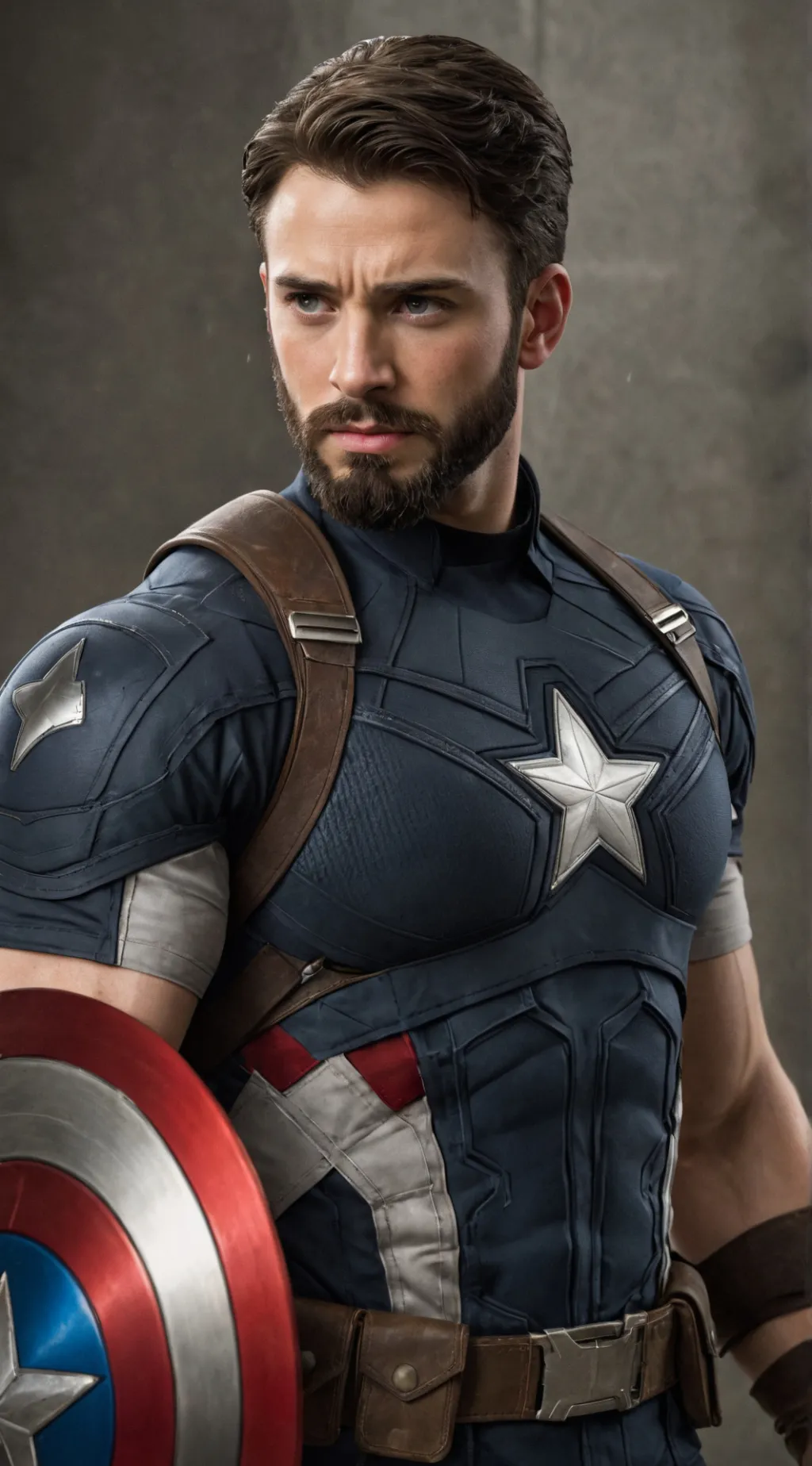 ai character: Captain America  background