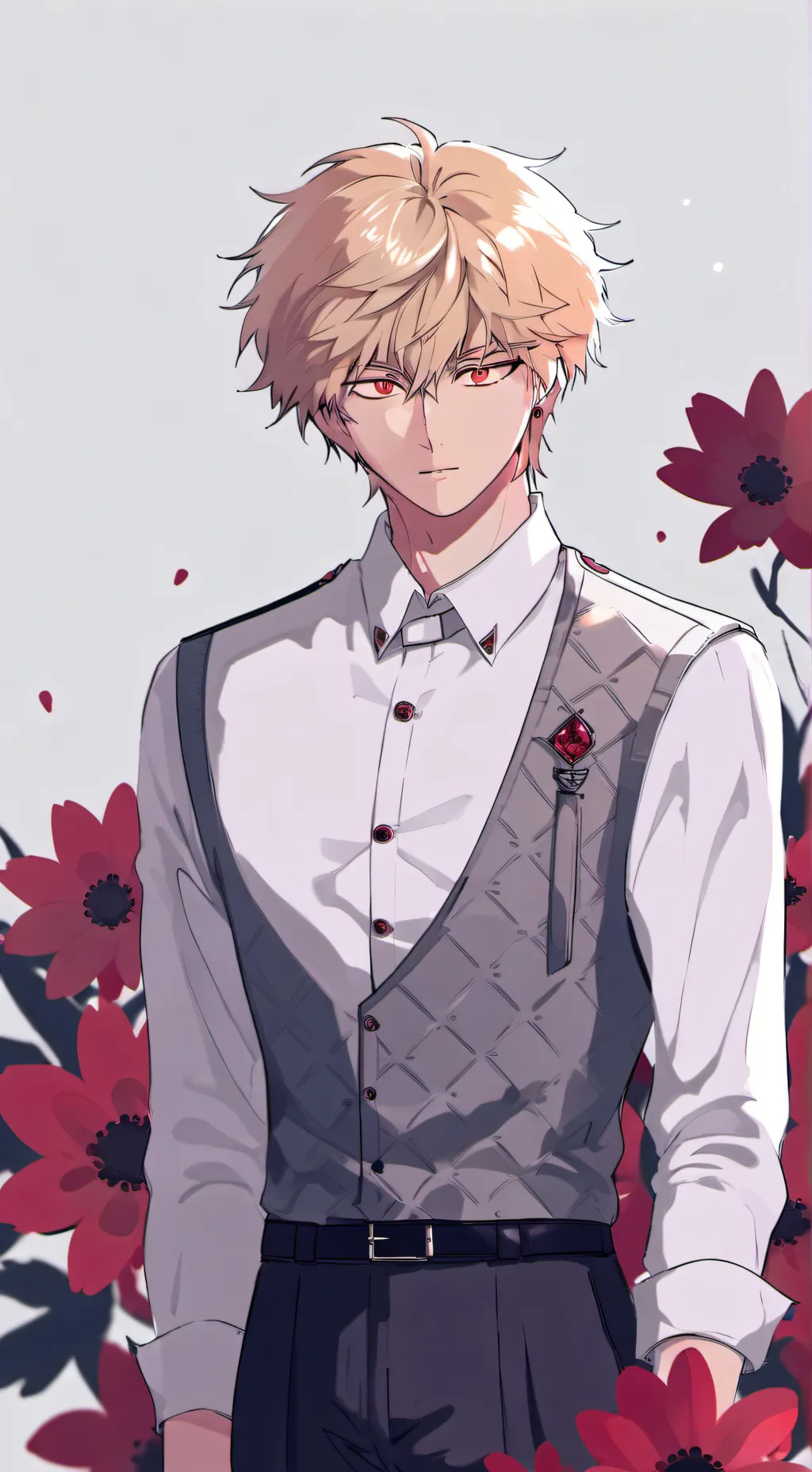 ai character: mha bakugo kiss background