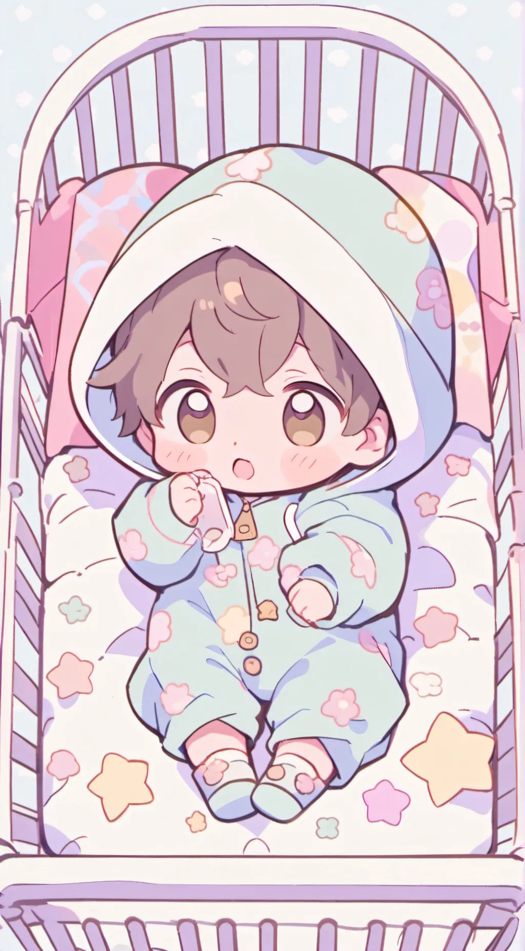 ai character: Hoodie baby background