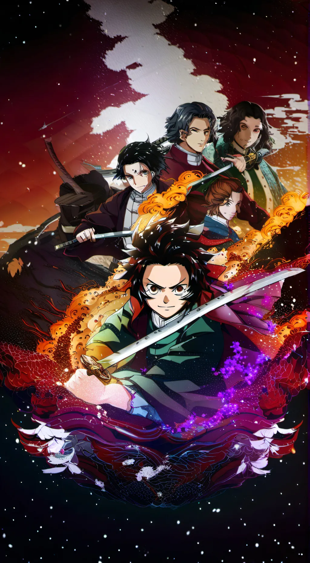 ai character: Demon slayer background