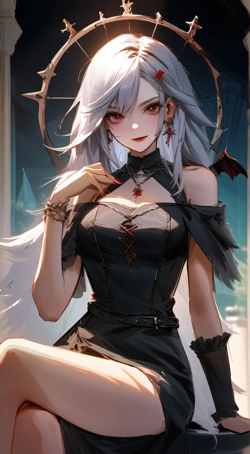 ai character: Audrey  background
