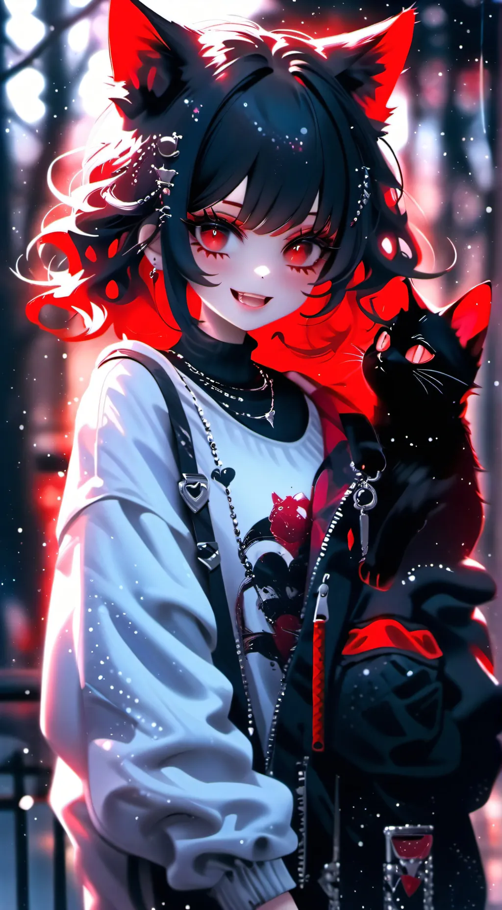 ai character: HH with my oc.  background