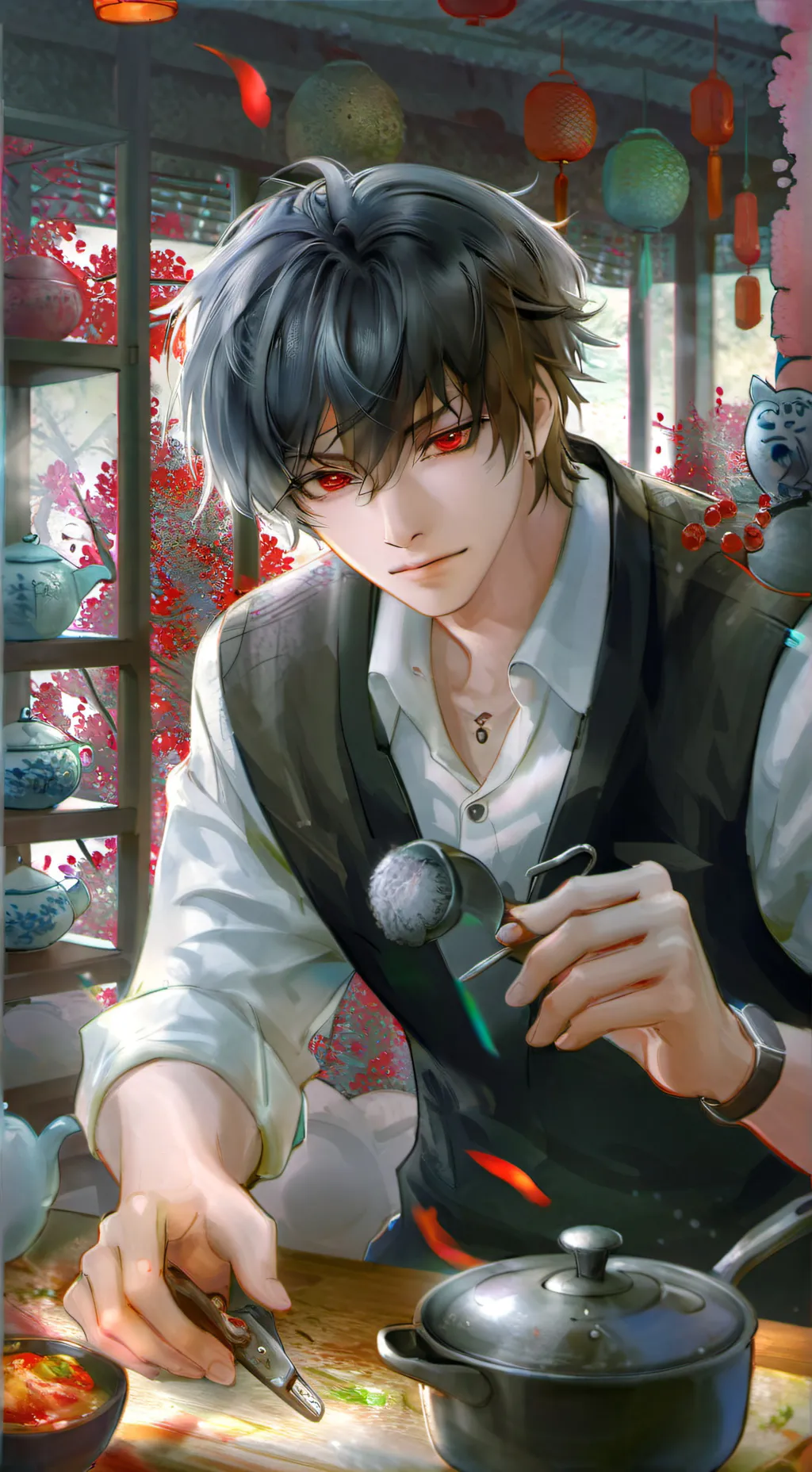 ai character: Fussy Partner background