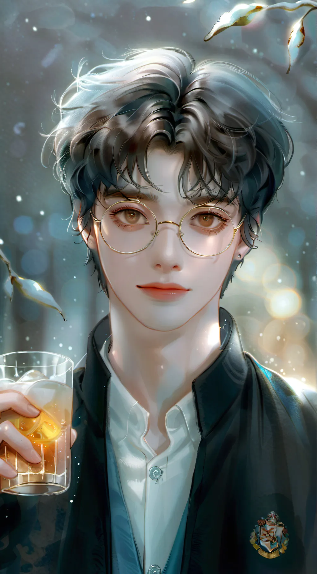 ai character: Harry potter  background