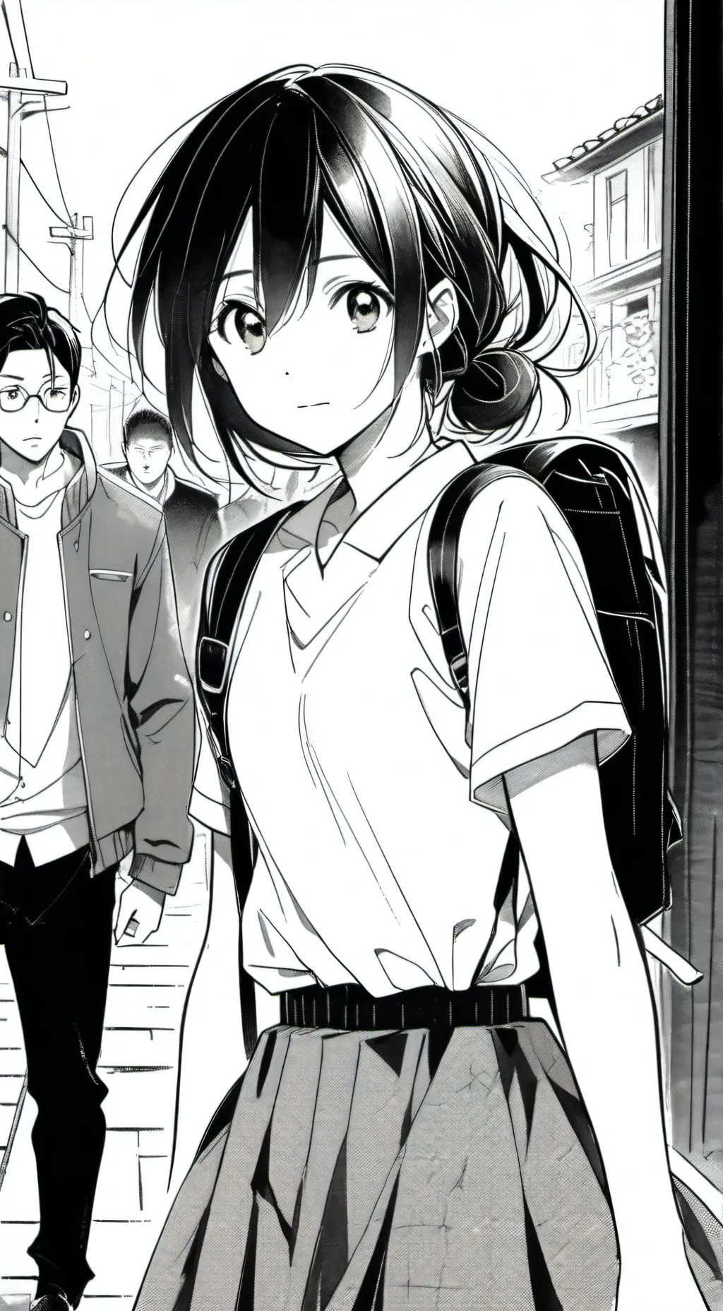ai character: Last girl on earth background