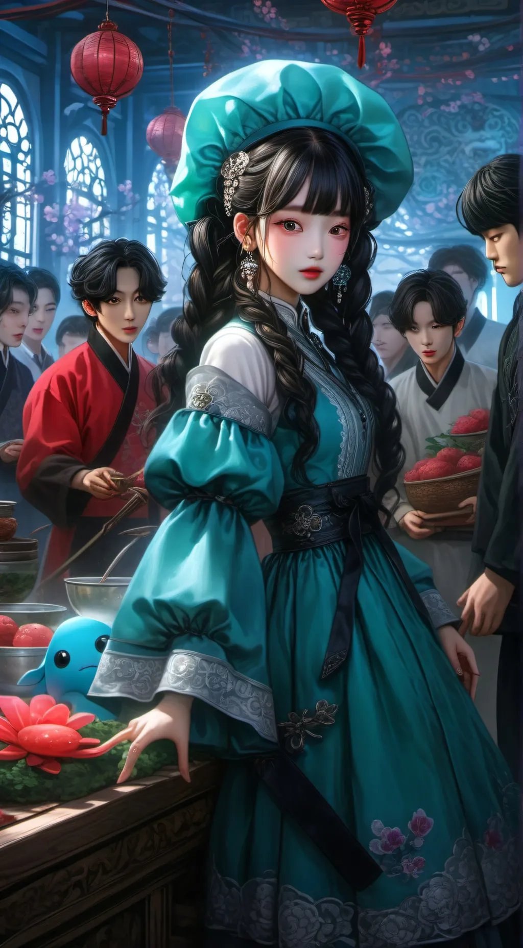 ai character: sky sg my friends background