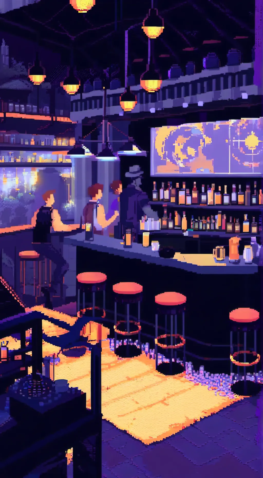 ai character: 🌈🥃-Club-🥃🌈 background