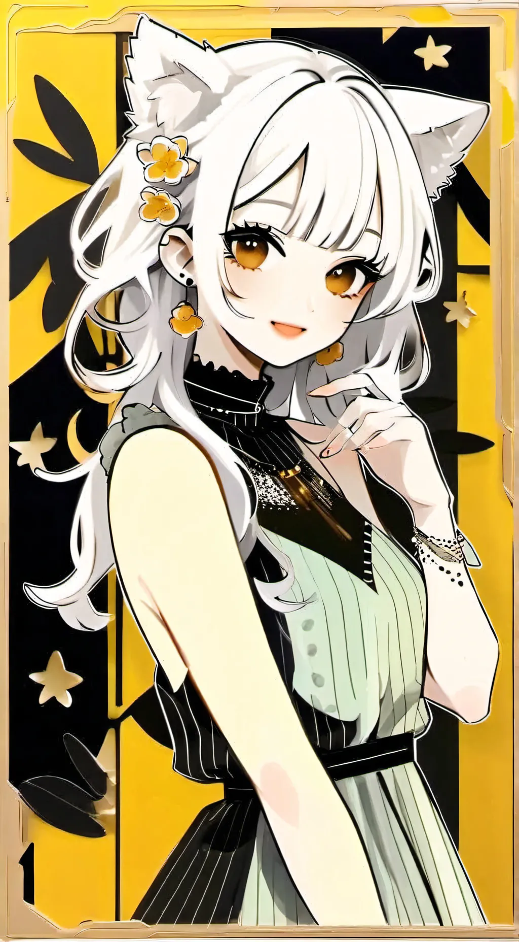 ai character: furry girl background