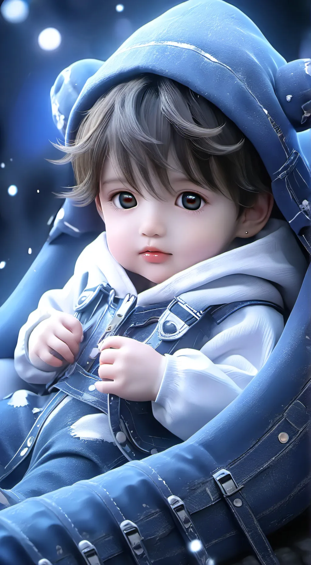ai character: Lost baby background