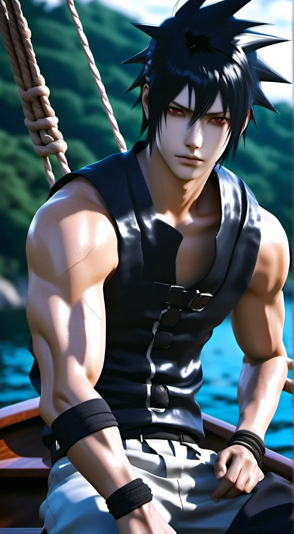 Talkie AI - Chat with Sasuke at seas