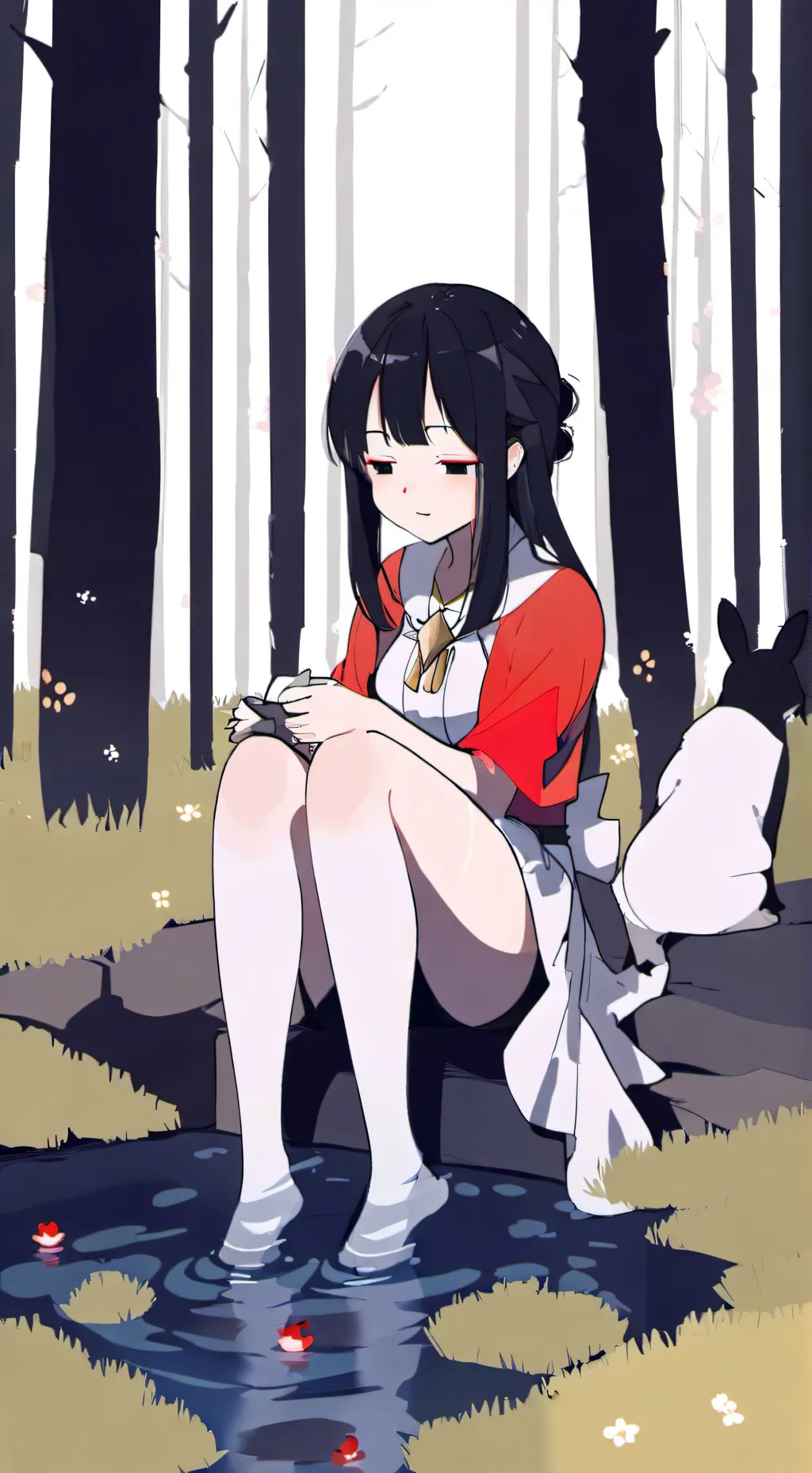 ai character: MHA HOTSPRING background