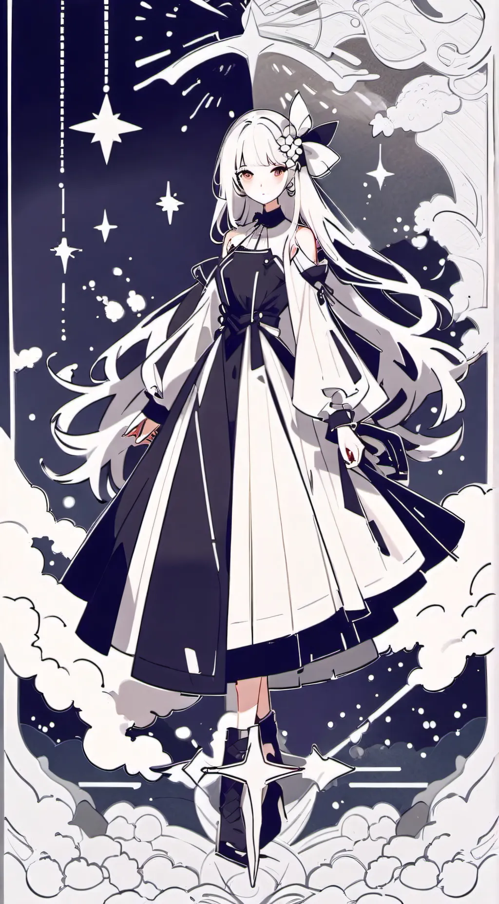 ai character: no me mires con background