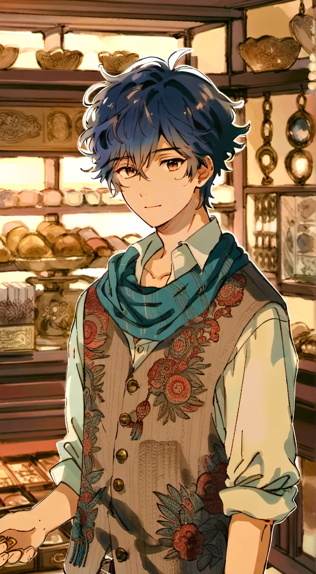 ai character: Elliot  background