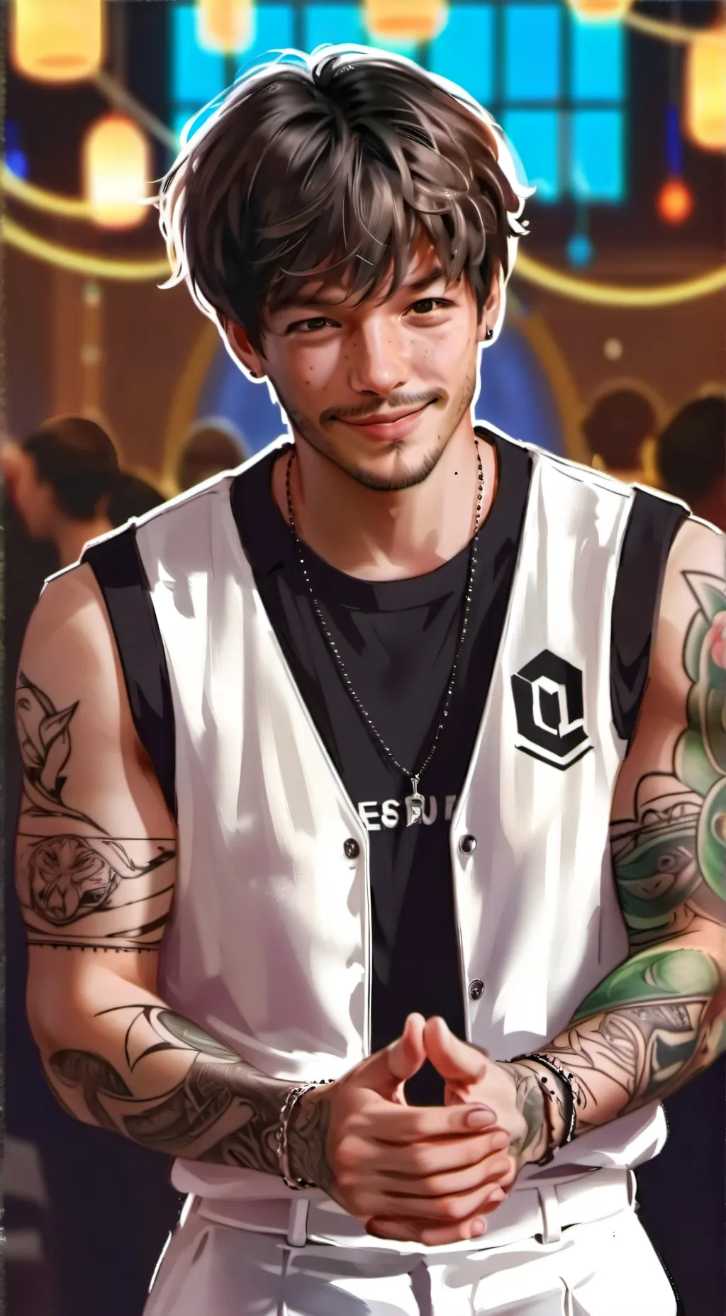 ai character: Louis  background