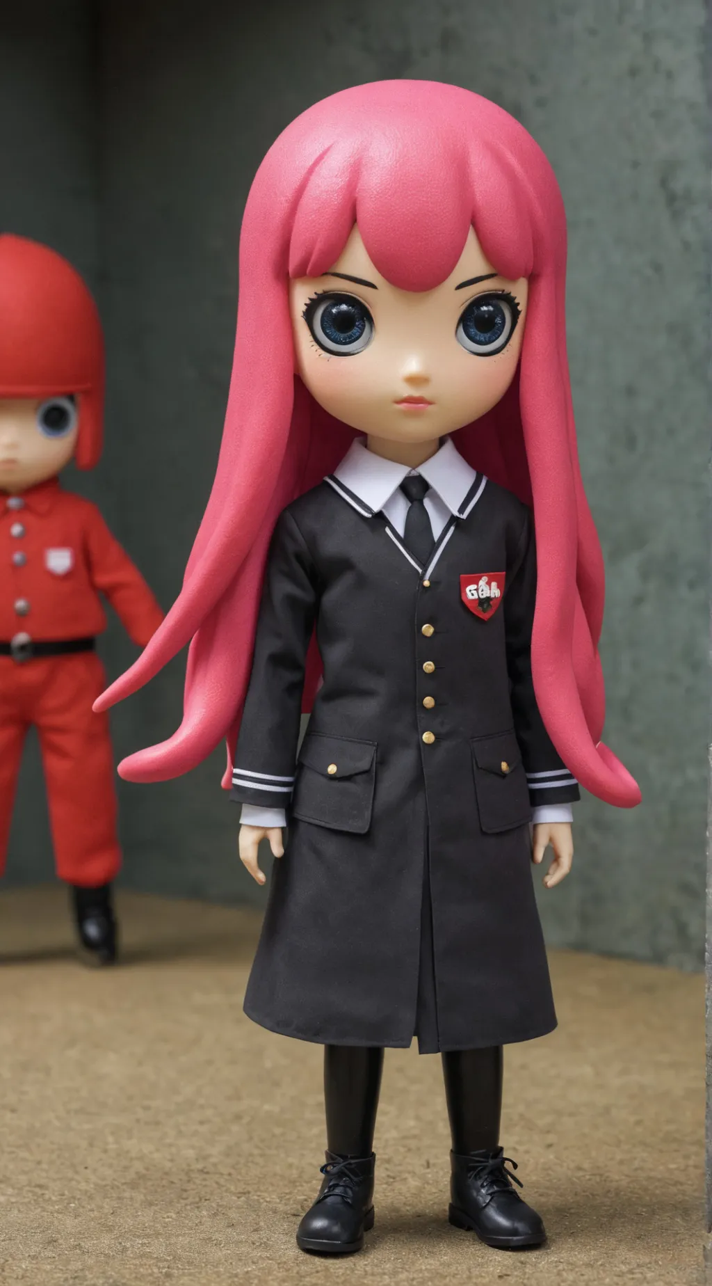 ai character: Cute squid doll background