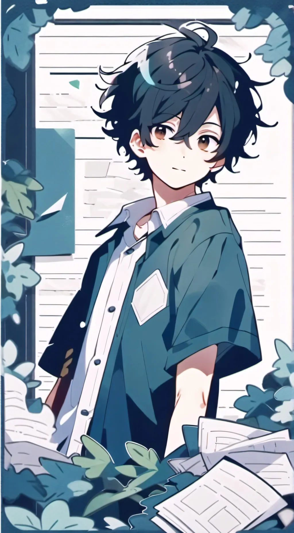 ai character: Damián ✨✨✨ background