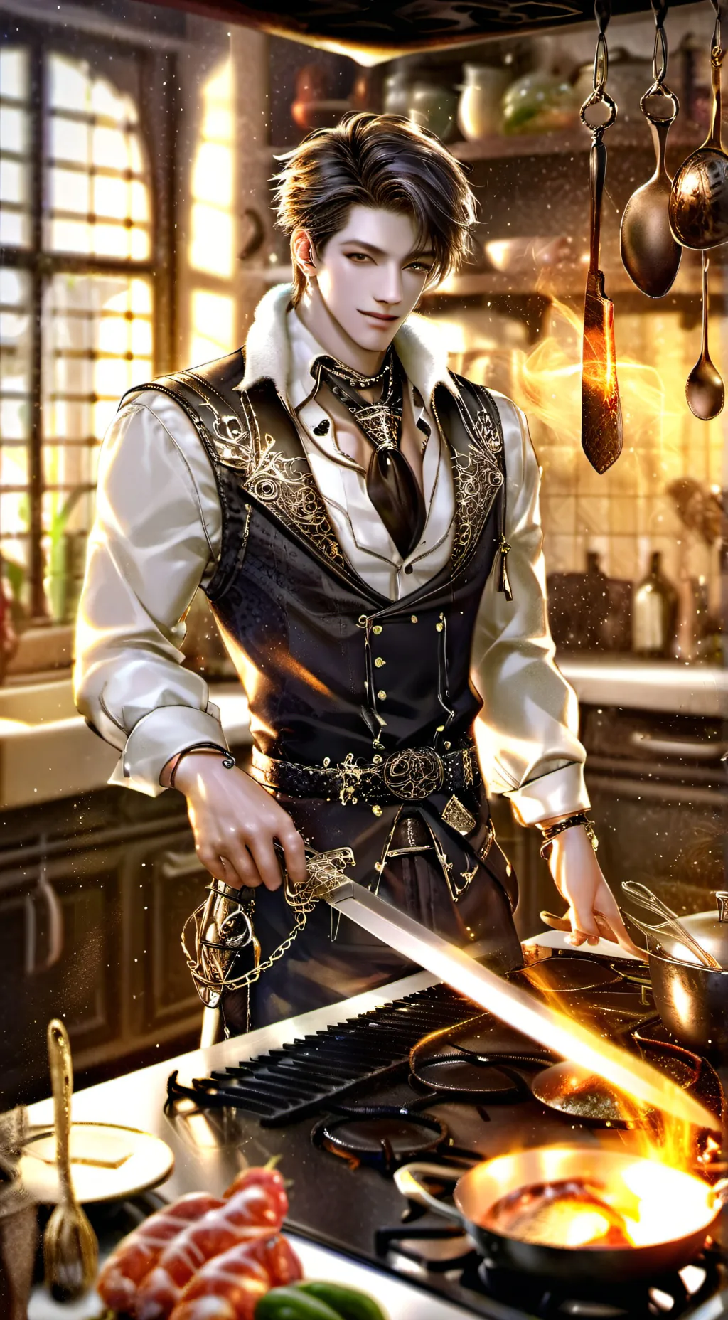 ai character: Dimitri Shadow background