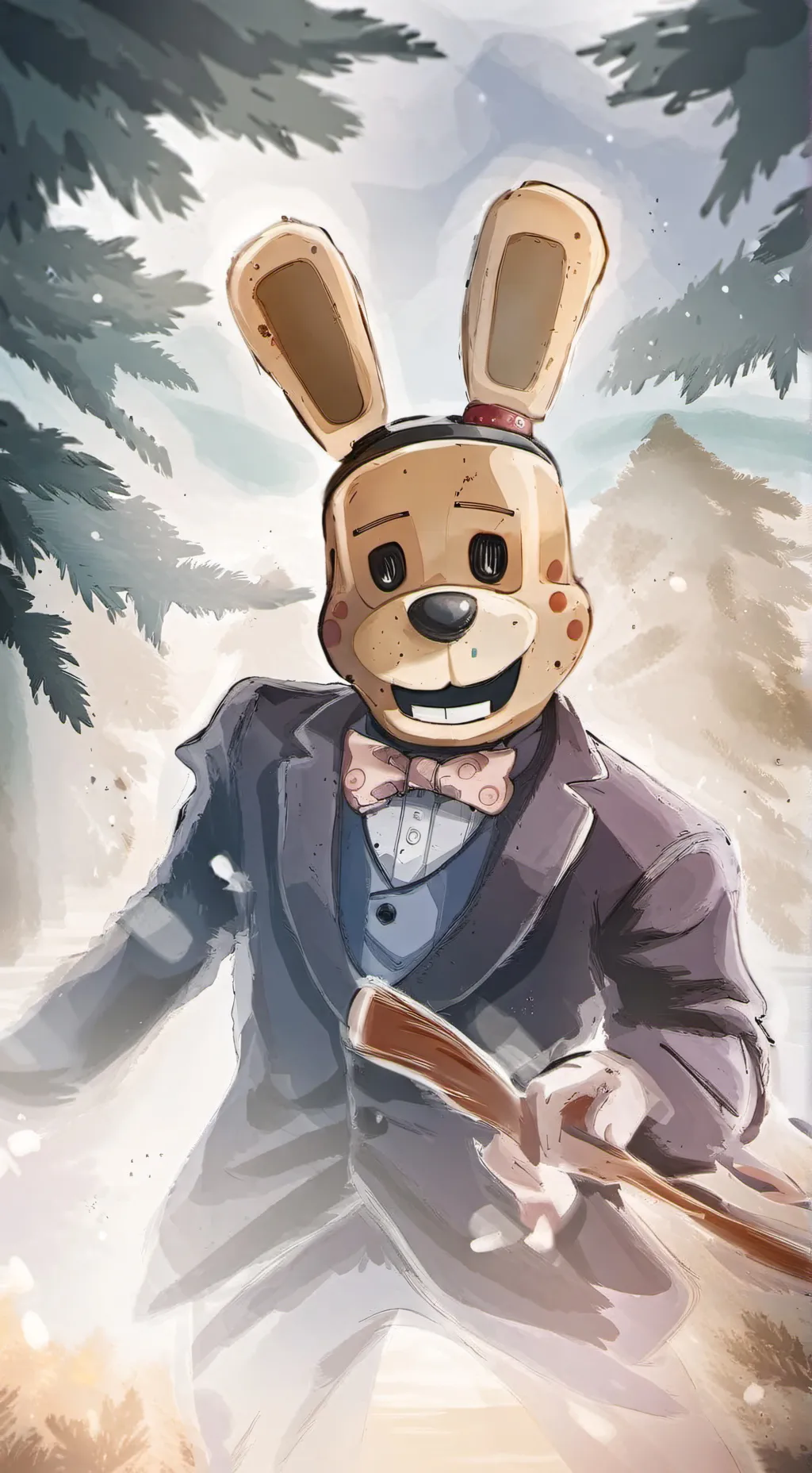 ai character: 🐰SPRING BONNIE🐰 background