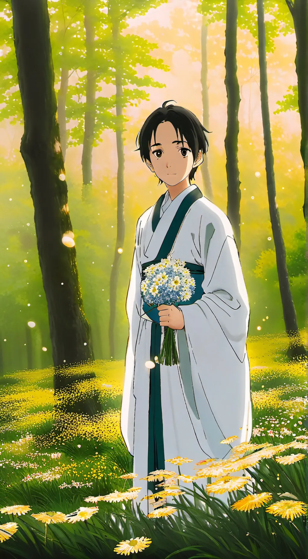 ai character: Коля background