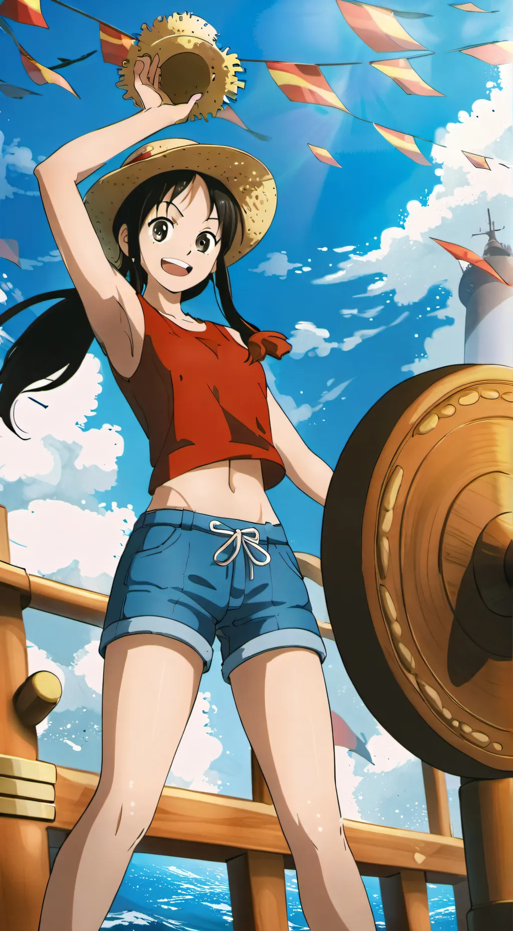 ai character: Monique D. Luffy background