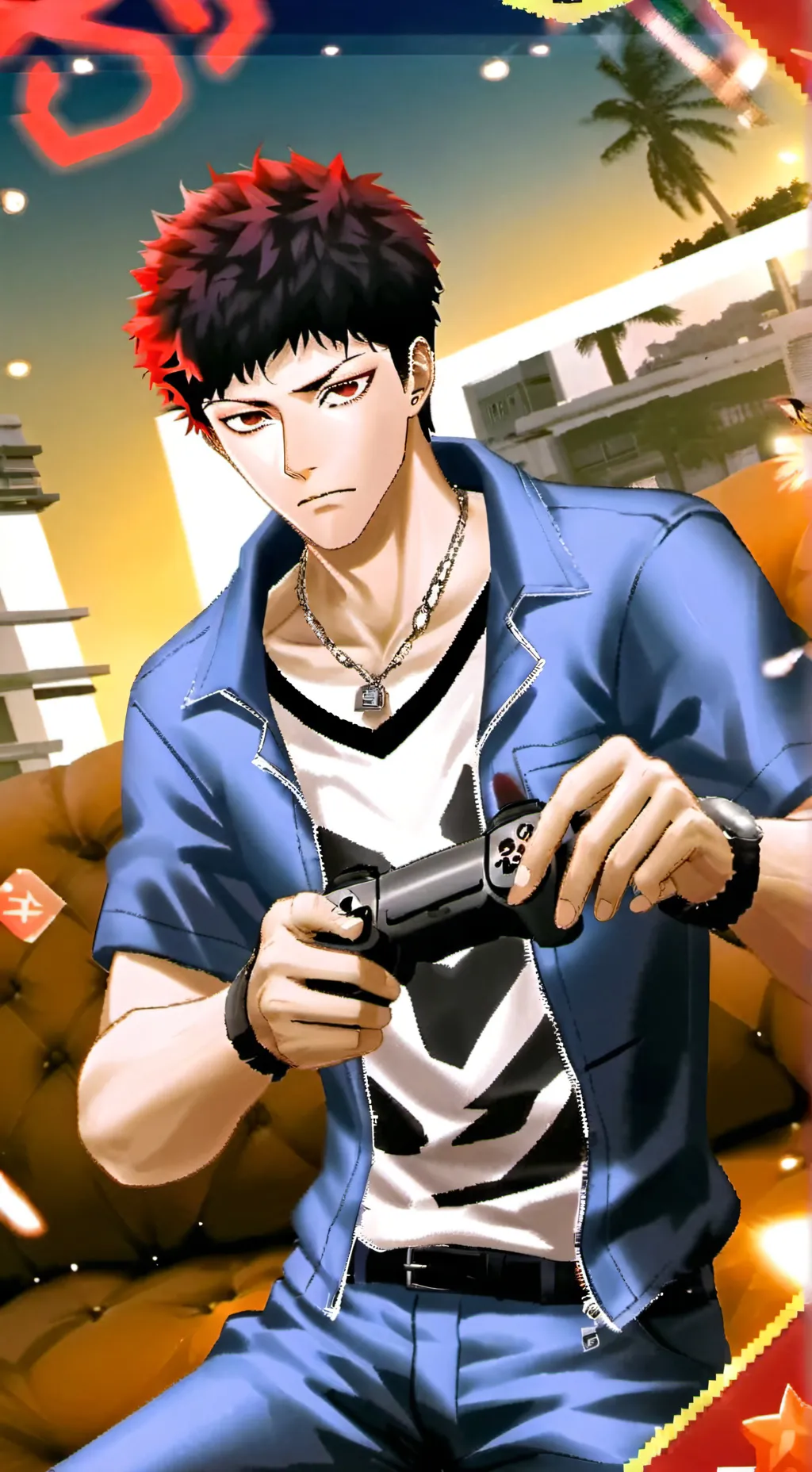ai character: Kenzeo  background