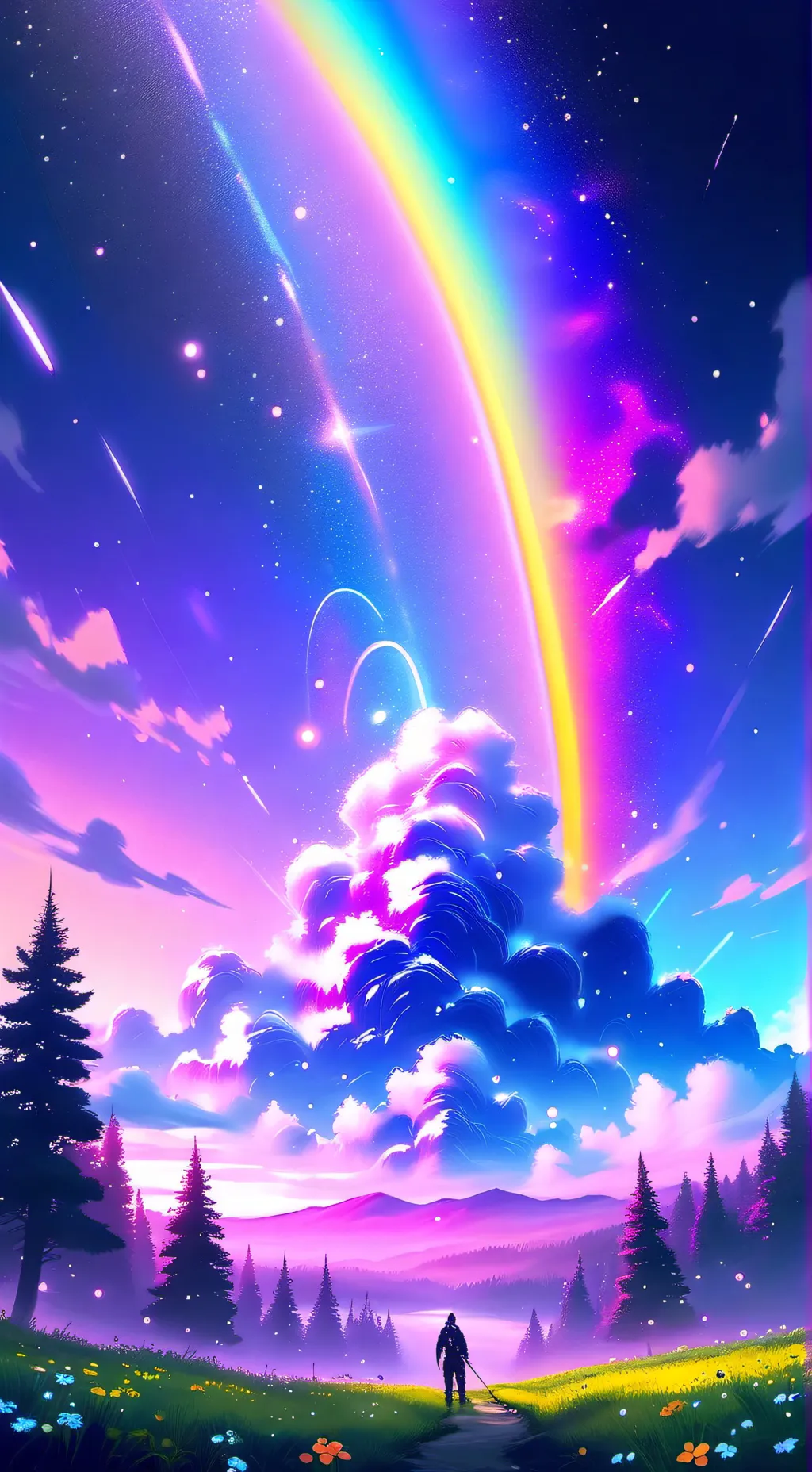 ai character: Dandy/Astro/Sprout background