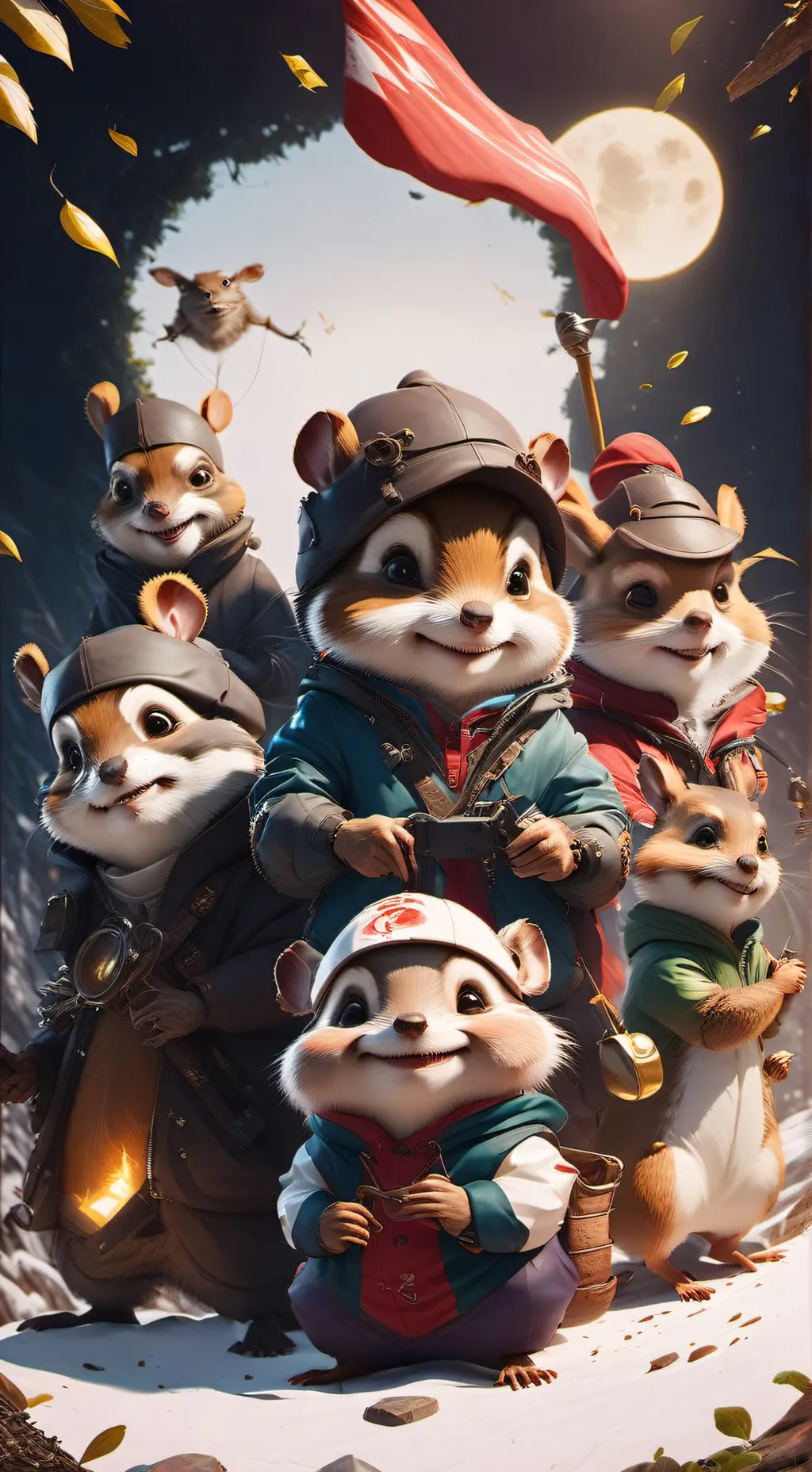 ai character: AlvinAndTheChipmun background