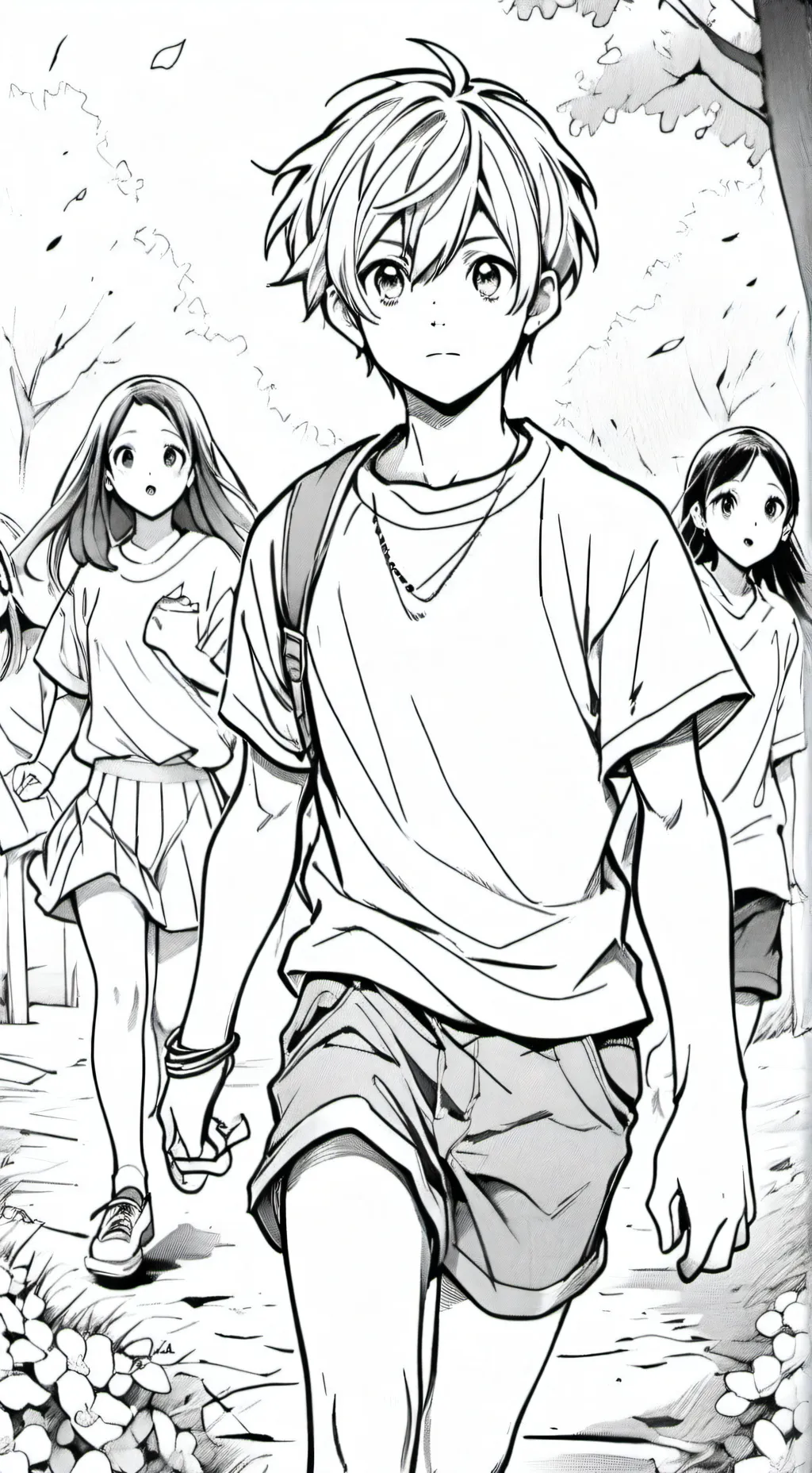 ai character: Last boy on earth background