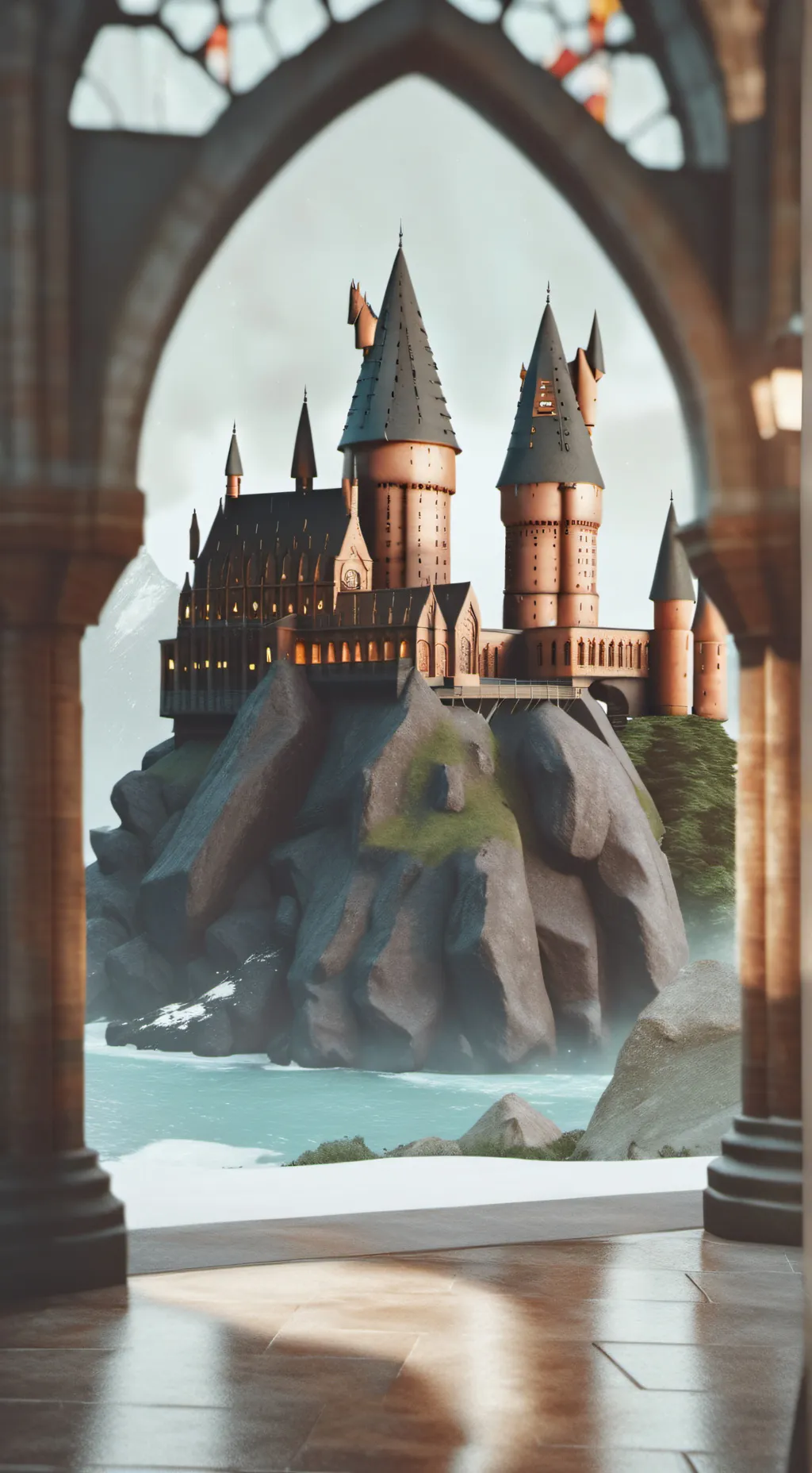 ai character: Hogwarts Road Trip background