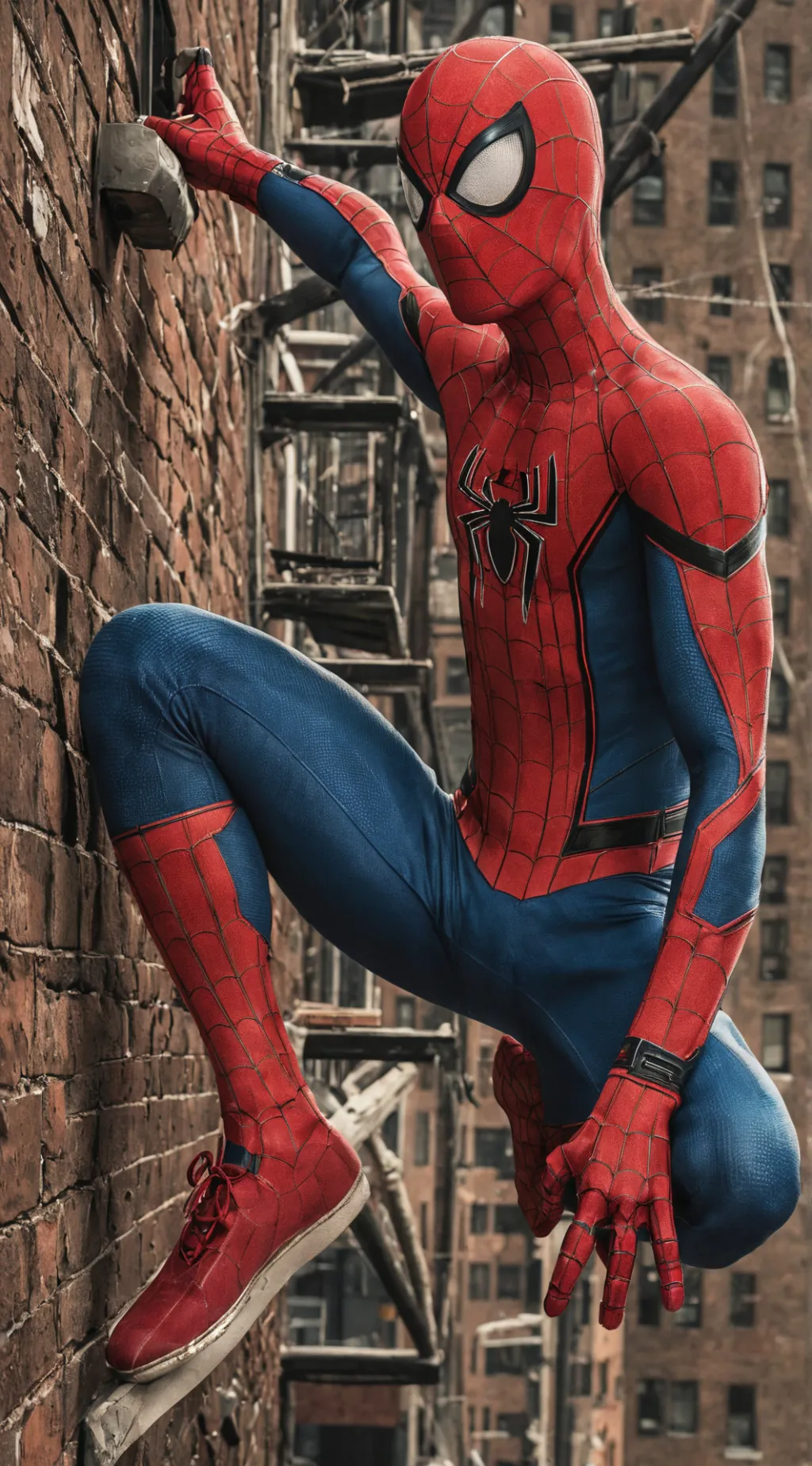 ai character: Spider man  background