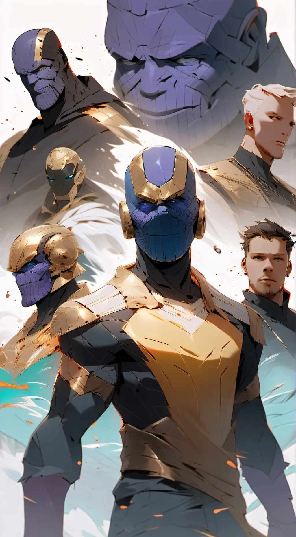 ai character: thanos * background