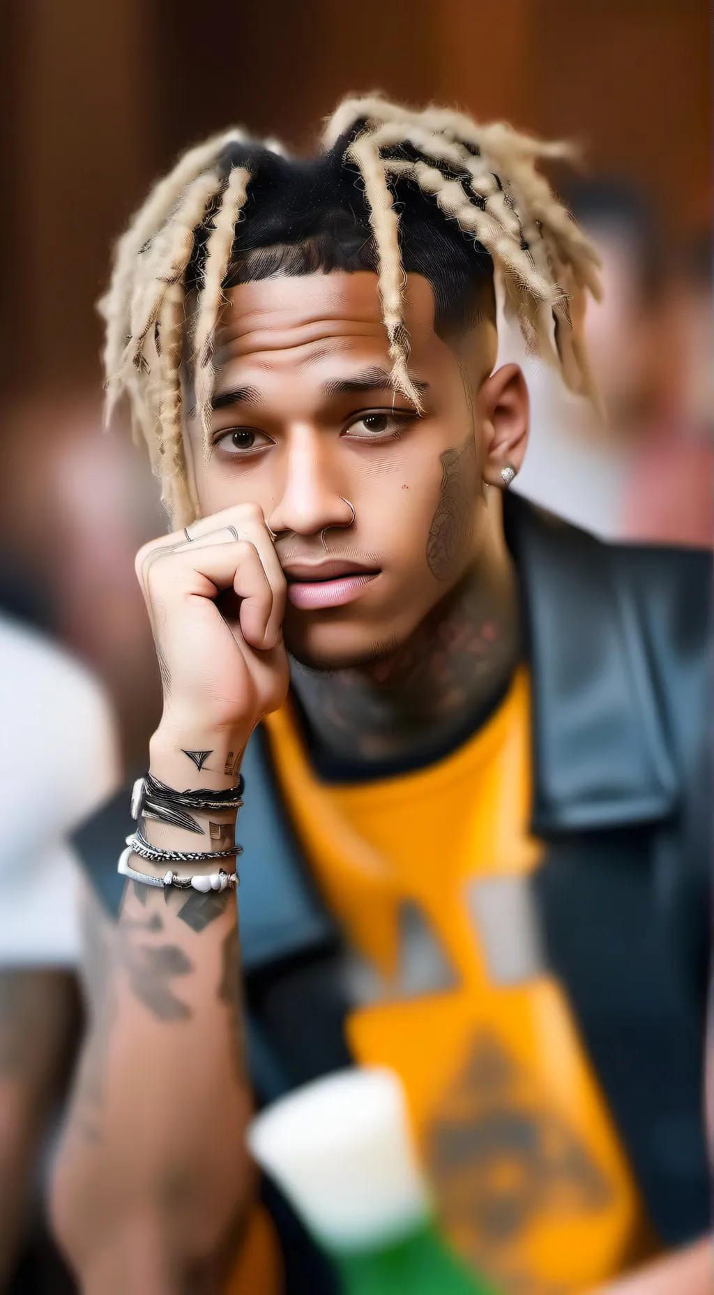 ai character: Xxxtentacion background