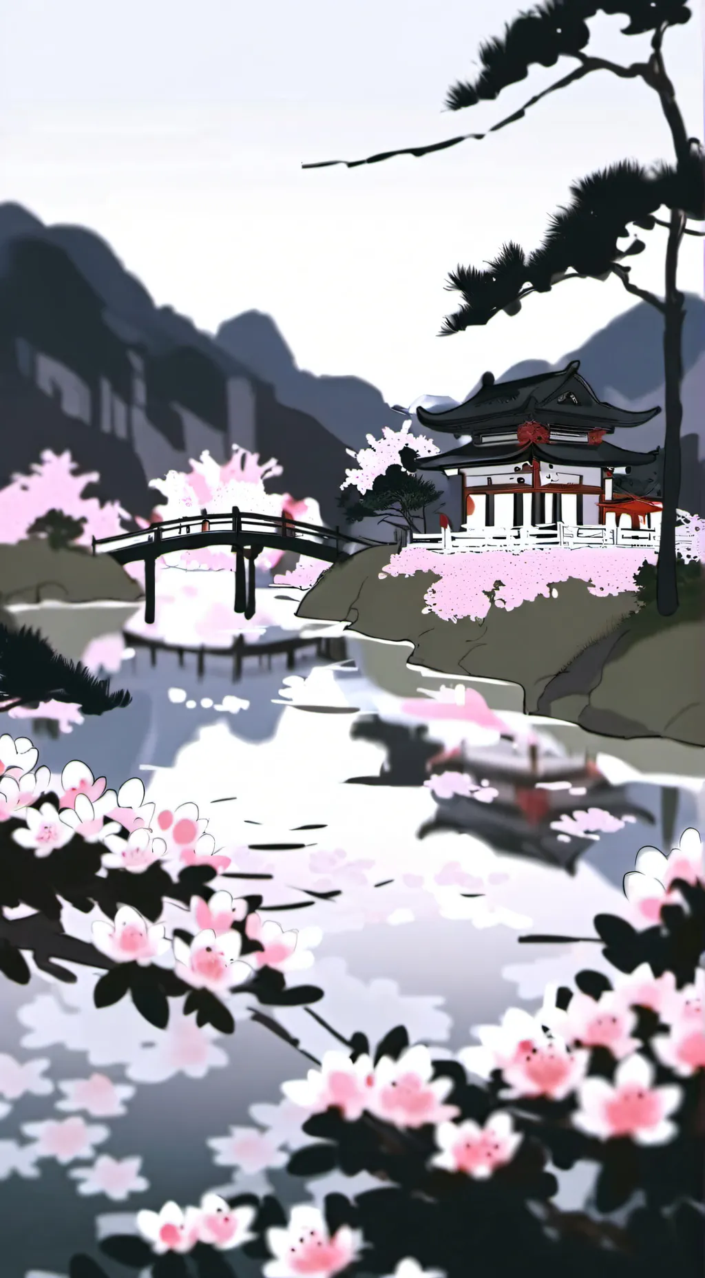 ai character: boys school  background