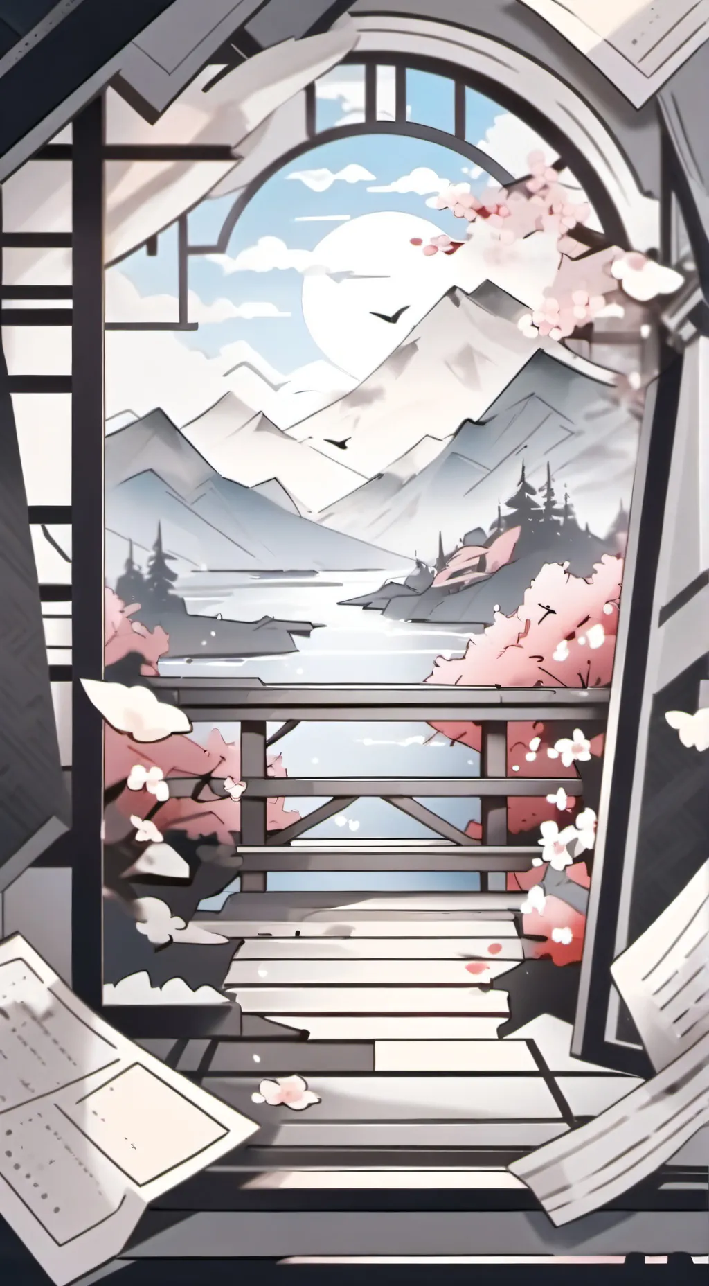 ai character: 🌸!226w6 meet!🌸 background