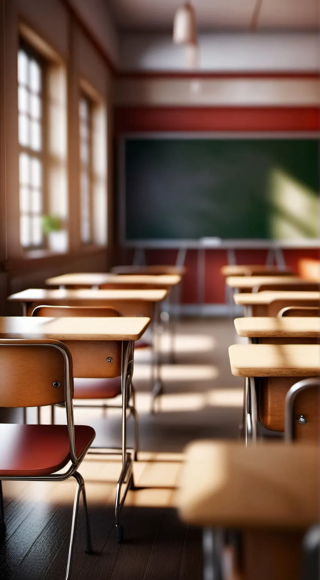 ai character: Hybrid school background