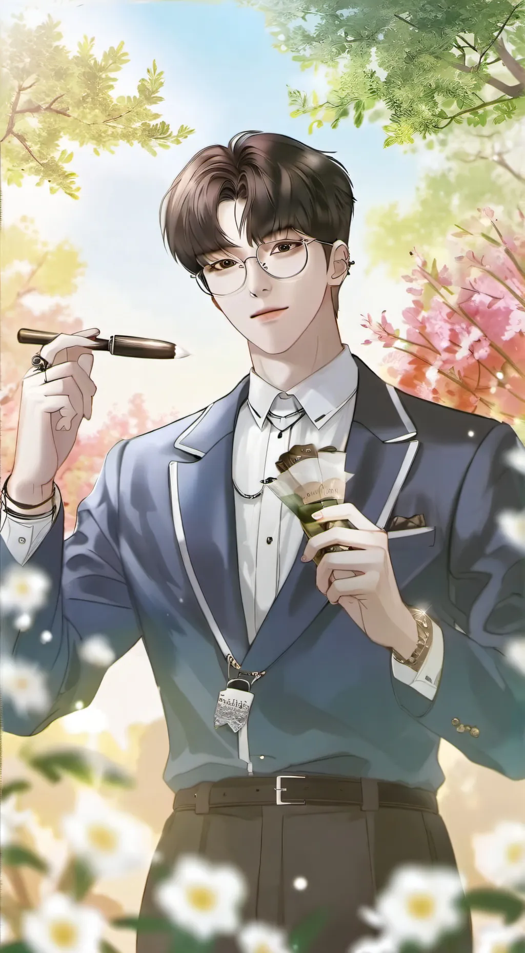 ai character: RM(Kim Namjoon)💜✨️ background