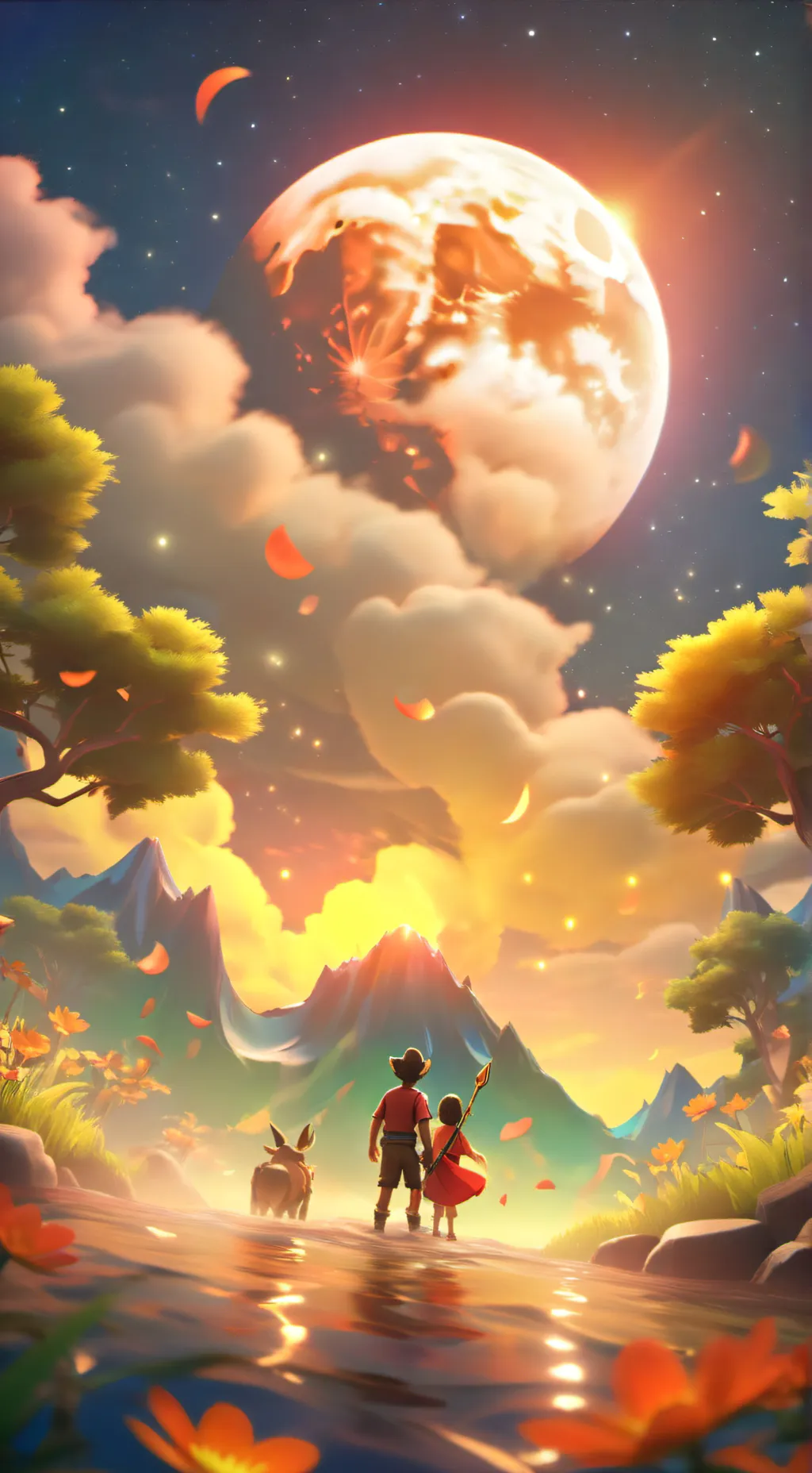 ai character: Huntrix background