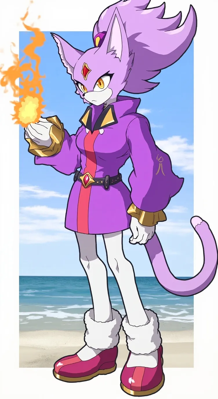 ai character: Blaze the Cat background