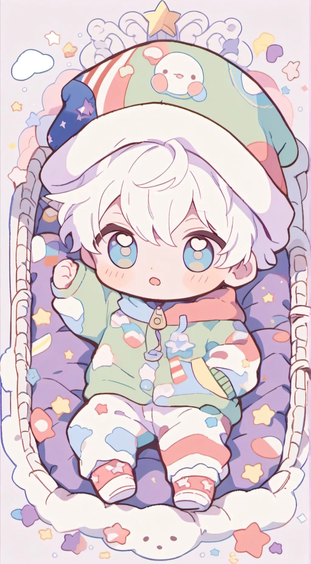 ai character: July baby background